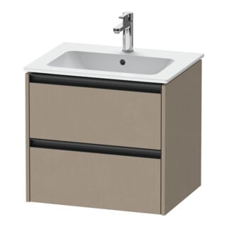 Duravit Waschtischunterschrank Ketho.2 61x48cm, lei, 2 Schubkästen, wandhängend
