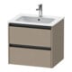 Duravit Waschtischunterschrank Ketho.2 61x48cm, lei, 2 Schubkästen, wandhängend-1