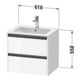 Duravit Waschtischunterschrank Ketho.2 61x48cm, lei, 2 Schubkästen, wandhängend-3