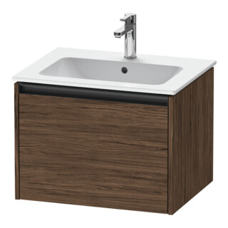 Duravit Waschtischunterschrank Ketho.2 61x48cm, Nussb dkl., 1 Ausz., wandhängend