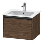 Duravit Waschtischunterschrank Ketho.2 61x48cm, Nussb dkl., 1 Ausz., wandhängend