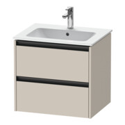 Duravit Waschtischunterschrank Ketho.2 61x48cm, Tau ma, 2 Schub., wandhängend