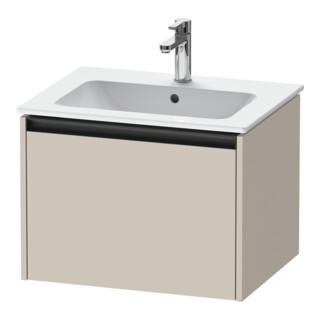 Duravit Waschtischunterschrank Ketho.2 61x48cm, Tau matt, 1 Auszug, wandhängend