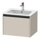 Duravit Waschtischunterschrank Ketho.2 61x48cm, Tau matt, 1 Auszug, wandhängend-1