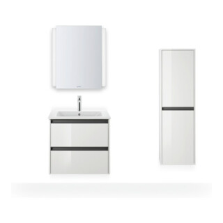 Duravit Waschtischunterschrank Ketho.2 61x48cm, we. hgl, 2 Schub., wandhängend