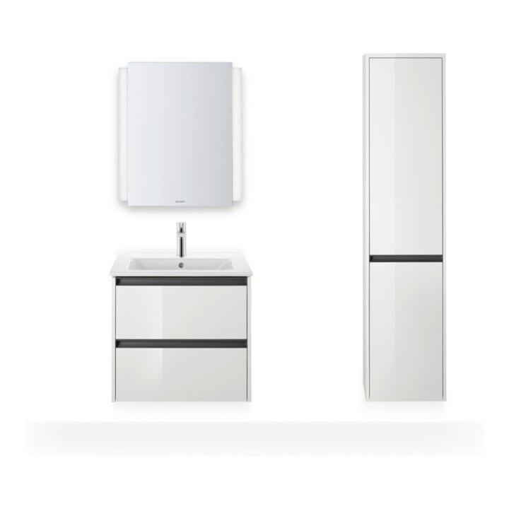 Duravit Waschtischunterschrank Ketho.2 61x48cm, we. hgl, 2 Schub., wandhängend
