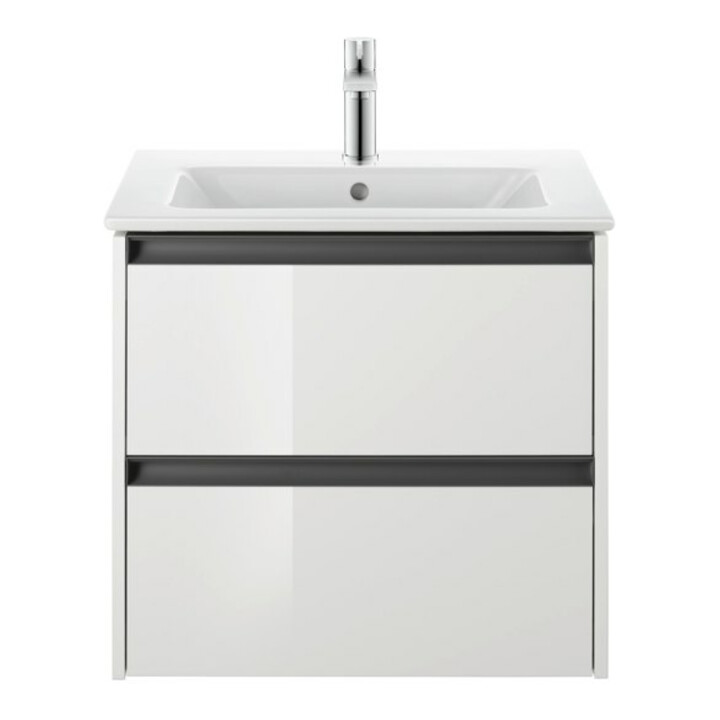 Duravit Waschtischunterschrank Ketho.2 61x48cm, we. hgl, 2 Schub., wandhängend