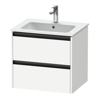 Duravit Waschtischunterschrank Ketho.2 61x48cm, we. ma, 2 Schub., wandhängend