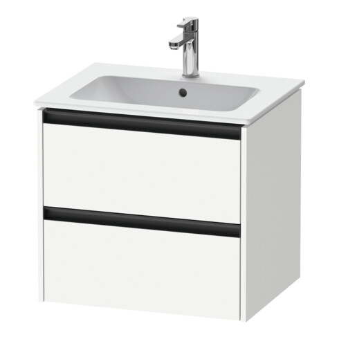 Duravit Waschtischunterschrank Ketho.2 61x48cm, we. ma, 2 Schub., wandhängend