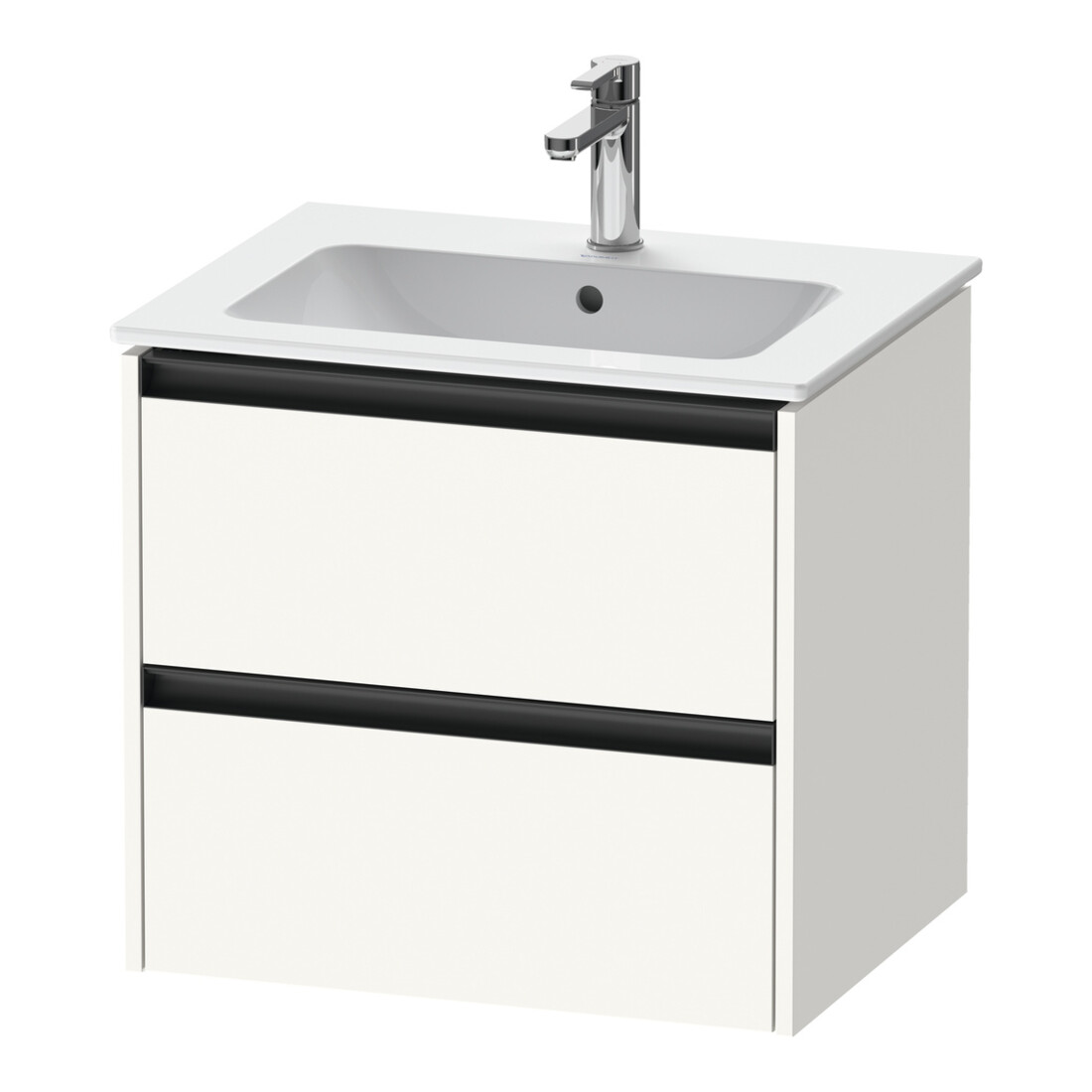 Duravit Waschtischunterschrank Ketho.2 61x48cm, we. matt, 2 Schub., wandhängend