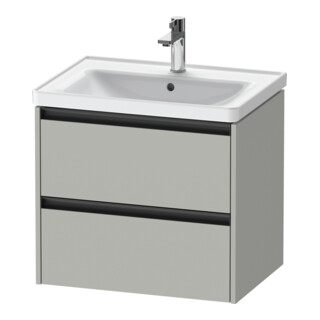 Duravit Waschtischunterschrank Ketho.2 63,4x45,5cm, betongr ma, 2 Schub., wandhängend