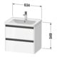 Duravit Waschtischunterschrank Ketho.2 63,4x45,5cm, betongr ma, 2 Schub., wandhängend