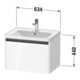 Duravit Waschtischunterschrank Ketho.2 63,4x45,5cm, Ei marm., 1 Ausz., wandhängend