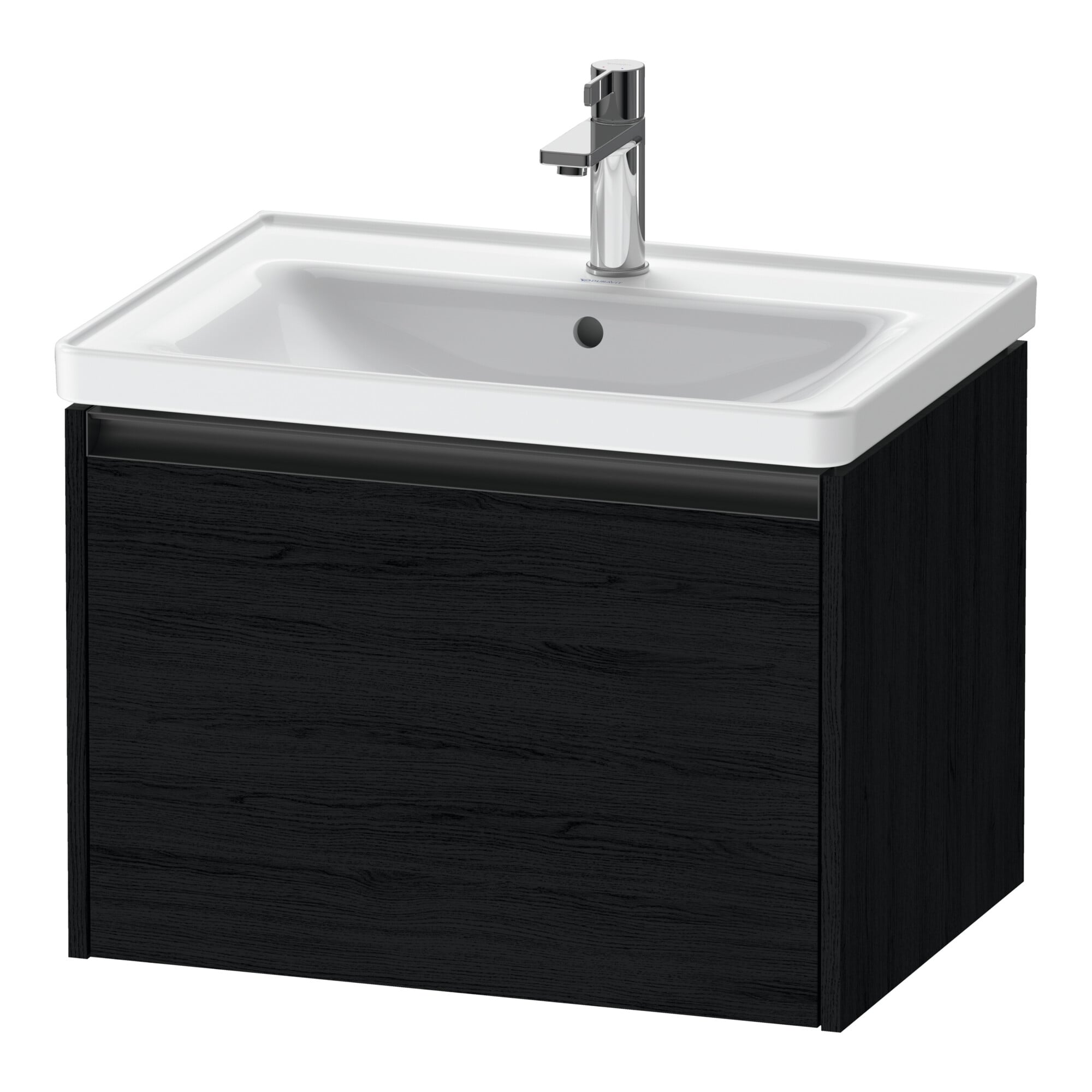 Duravit Waschtischunterschrank Ketho.2 63,4x45,5cm, Ei sw, 1 Ausz., wandhängend