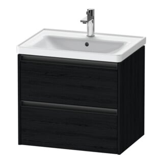 Duravit Waschtischunterschrank Ketho.2 63,4x45,5cm, Ei sw, 2 Schub., wandhängend