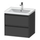 Duravit Waschtischunterschrank Ketho.2 63,4x45,5cm, graph ma, 2 Schub., wandhängend-1