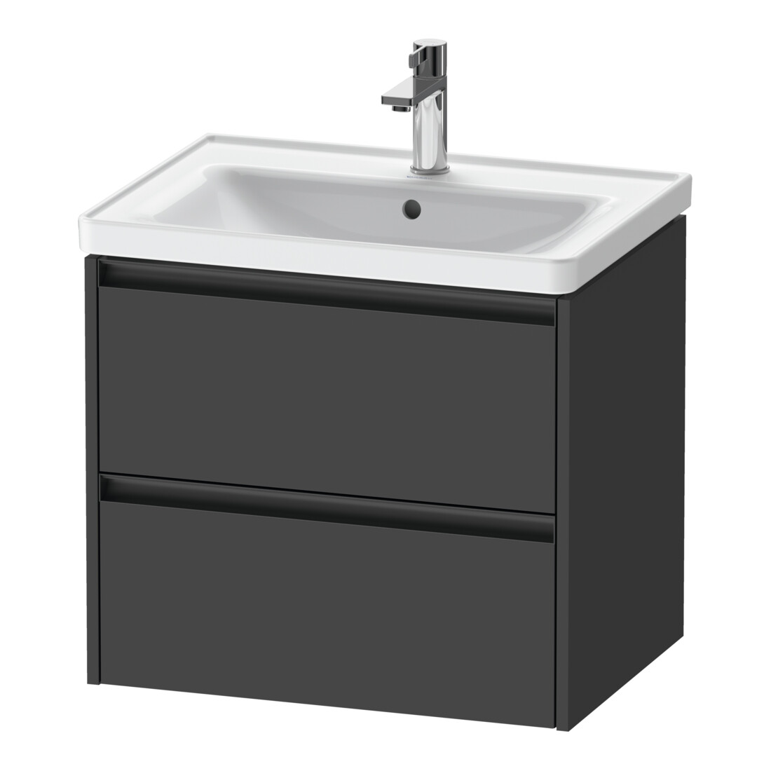 Duravit Waschtischunterschrank Ketho.2 63,4x45,5cm, graph ma, 2 Schub., wandhängend