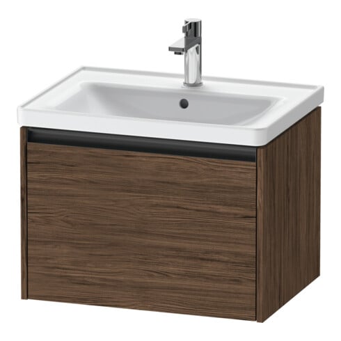 Duravit Waschtischunterschrank Ketho.2 63,4x45,5cm, Nussb dkl., 1 Ausz., wandhängend