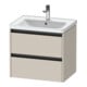 Duravit Waschtischunterschrank Ketho.2 63,4x45,5cm, Tau ma, 2 Schub., wandhängend-1