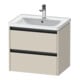 Duravit Waschtischunterschrank Ketho.2 63,4x45,5cm, Tau matt, 2 Schub., wandhängend-1