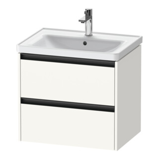 Duravit Waschtischunterschrank Ketho.2 63,4x45,5cm, we. matt, 2 Schub., wandhängend