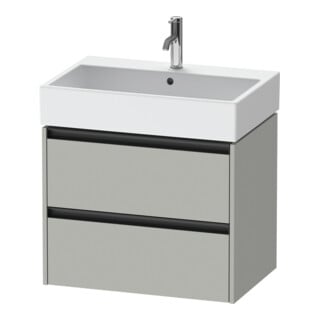 Duravit Waschtischunterschrank Ketho.2 68,4x46cm, betongr ma, 2 Schub., wandhängend