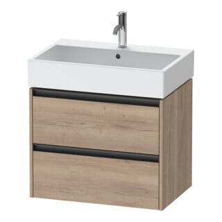 Duravit Waschtischunterschrank Ketho.2 68,4x46cm, Ei marm., 2 Schub., wandhängend