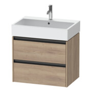 Duravit Waschtischunterschrank Ketho.2 68,4x46cm, Ei marm., 2 Schub., wandhängend