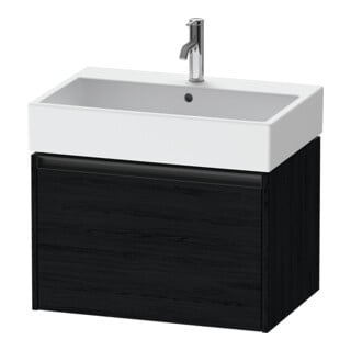 Duravit Waschtischunterschrank Ketho.2 68,4x46cm, Ei sw, 1 Auszug, wandhängend