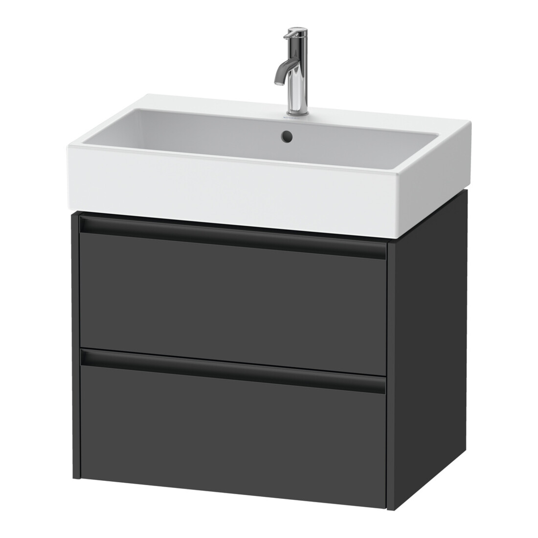 Duravit Waschtischunterschrank Ketho.2 68,4x46cm, graph ma, 2 Schub., wandhängend