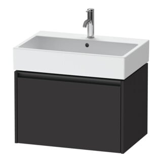 Duravit Waschtischunterschrank Ketho.2 68,4x46cm, graph matt, 1 Ausz., wandhängend