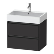 Duravit Waschtischunterschrank Ketho.2 68,4x46cm, graph matt, 2 Schub., wandhängend-1