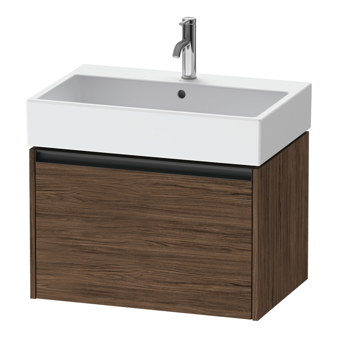Duravit Waschtischunterschrank Ketho.2 68,4x46cm, Nussb dkl., 1 Ausz., wandhängend