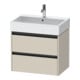 Duravit Waschtischunterschrank Ketho.2 68,4x46cm, Tau matt, 2 Schub., wandhängend-1