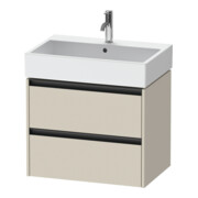 Duravit Waschtischunterschrank Ketho.2 68,4x46cm, Tau matt, 2 Schub., wandhängend