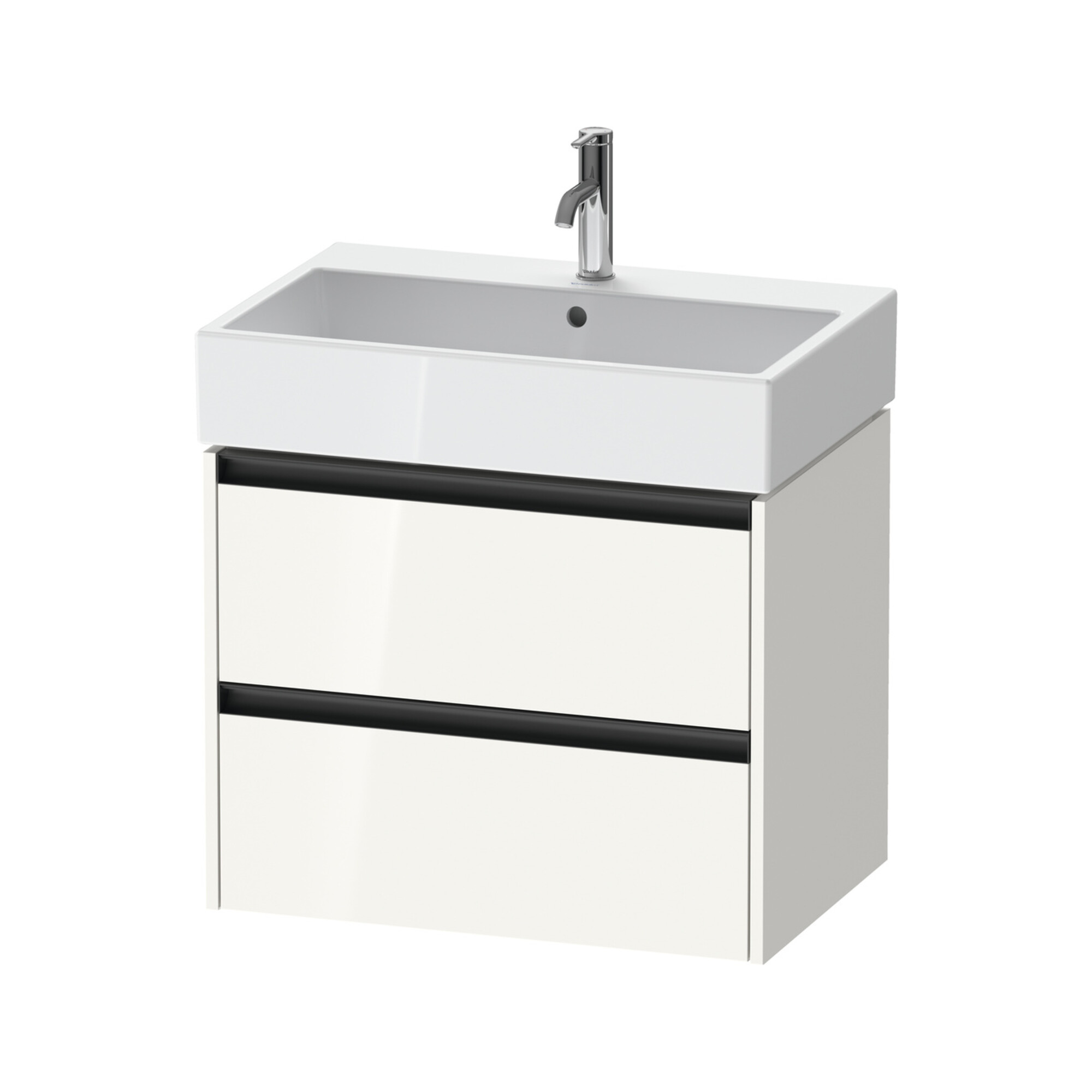 Duravit Waschtischunterschrank Ketho.2 68,4x46cm, we. hgl, 2 Schub., wandhängend