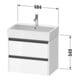 Duravit Waschtischunterschrank Ketho.2 68,4x46cm, we. hgl, 2 Schub., wandhängend