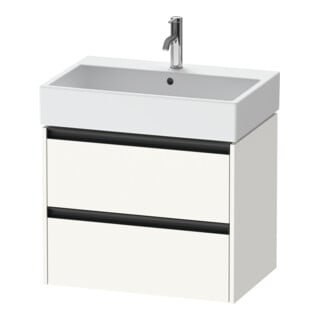 Duravit Waschtischunterschrank Ketho.2 68,4x46cm, we. matt, 2 Schub., wandhängend