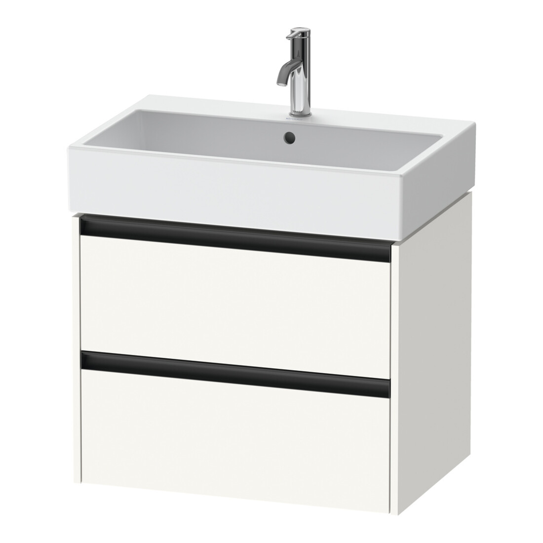 Duravit Waschtischunterschrank Ketho.2 68,4x46cm, we. matt, 2 Schub., wandhängend