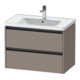Duravit Waschtischunterschrank Ketho.2 78,4x45,5cm, bas. ma, 2 Schub., wandhängend-1