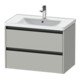Duravit Waschtischunterschrank Ketho.2 78,4x45,5cm, betongr ma, 2 Schub., wandhängend-1
