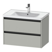 Duravit Waschtischunterschrank Ketho.2 78,4x45,5cm, betongr ma, 2 Schub., wandhängend