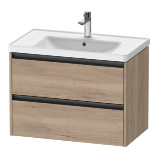 Duravit Waschtischunterschrank Ketho.2 78,4x45,5cm, Ei marm., 2 Schub., wandhängend