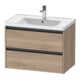 Duravit Waschtischunterschrank Ketho.2 78,4x45,5cm, Ei marm., 2 Schub., wandhängend-1