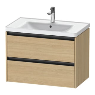 Duravit Waschtischunterschrank Ketho.2 78,4x45,5cm, Ei Nat, 2 Schub., wandhängend
