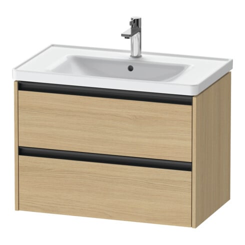 Duravit Waschtischunterschrank Ketho.2 78,4x45,5cm, Ei Nat, 2 Schub., wandhängend