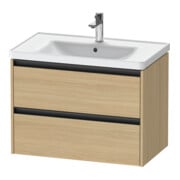 Duravit Waschtischunterschrank Ketho.2 78,4x45,5cm, Ei Nat, 2 Schub., wandhängend