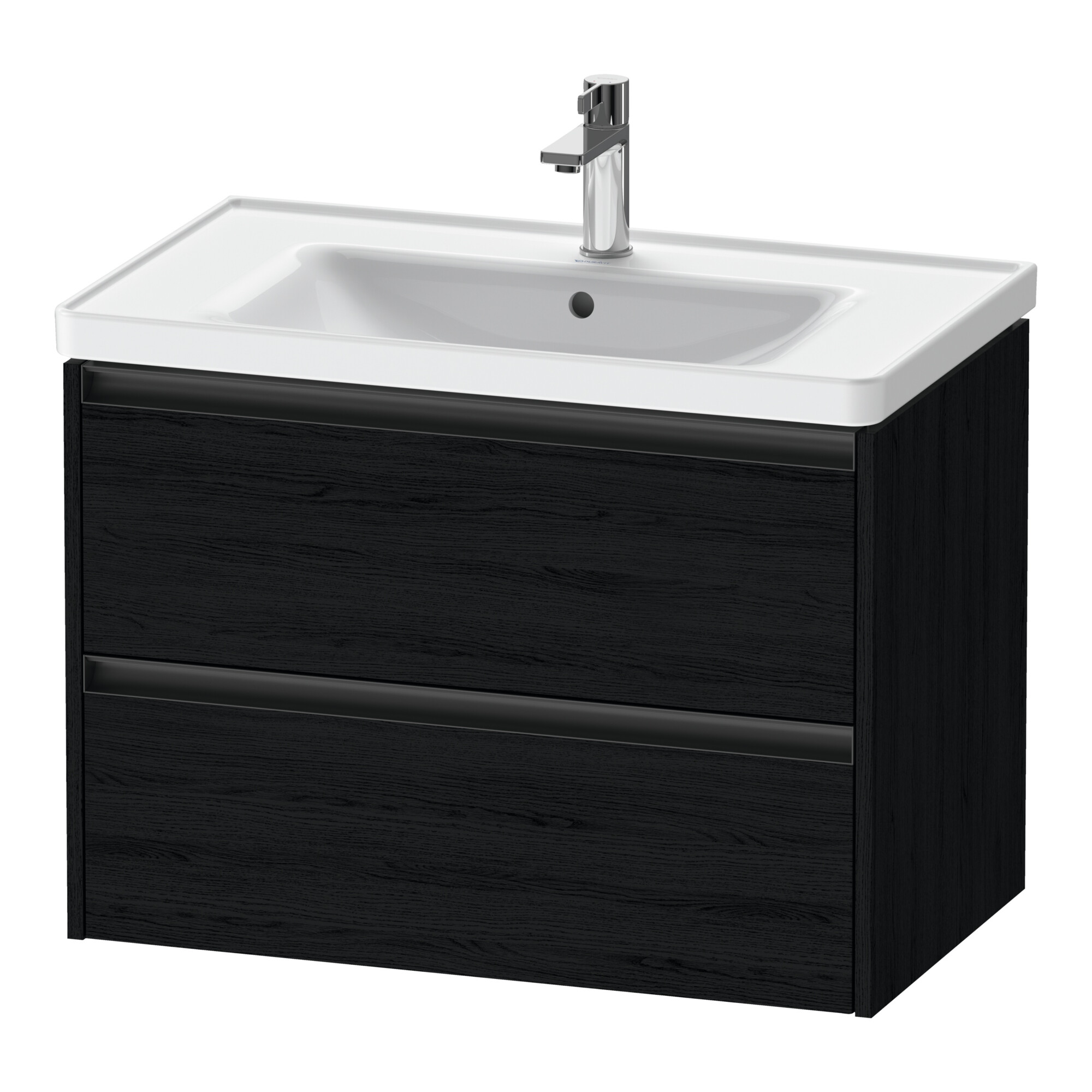 Duravit Waschtischunterschrank Ketho.2 78,4x45,5cm, Ei sw, 2 Schub., wandhängend