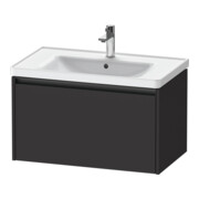 Duravit Waschtischunterschrank Ketho.2 78,4x45,5cm, graph matt, 1 Ausz., wandhängend-1