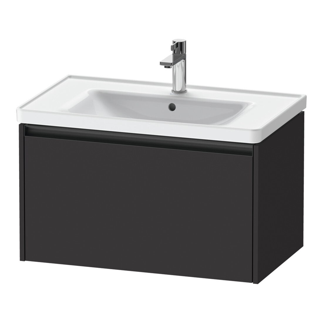 Duravit Waschtischunterschrank Ketho.2 78,4x45,5cm, graph matt, 1 Ausz., wandhängend